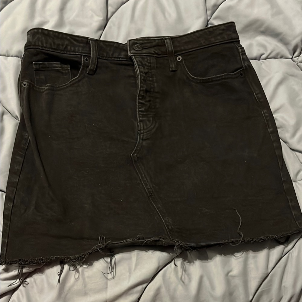 Old Navy Black A-line Mini Skirt Casual